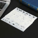 8pcs/set DIY Photo Album Scrapbooking Template Drawing Ruler Painting Tools