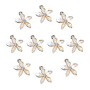 10 Pieces Cute Flower Charm Pendant Beads DIY Jewelry Findings Wedding Decor