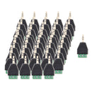 5 Pieces 3 Pole 3.5mm Stereo Male To 3 Pin Female