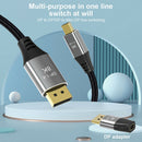 Bidirectional Mini DP Female to DP Male Adapter 8K Converter for HDTV PC