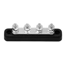 100A 4-Point Bus Bar Power Distribution Block with 4 10/32in Brass Studs A
