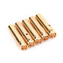 10pack HXT 4mm bullet banana plugs with red housing for RC connector AM-1009CM7â€”