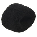 2 pieces 1.2 "Wide Black Elastic Ponytail Plait Bracelets Hair band hair ri F4J1