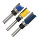 Pack of 2 Mortise Flush Trim Template Router Bit - 1/4 Shank, 25mm and 11.9mm