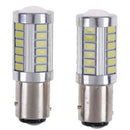 2Pcs BA15D P21W 1157 33SMD LED Car Backup Reverse Head Light Bulb OZ