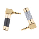 2Pcs Male Plug 4 Pole Stereo Solder Type DIY Audio Connector for Headphones