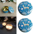 2x Scented Candles Metal Tin Gift Sets, Portable Travel Tin Perfect For Home Wax