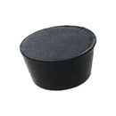 10 Pcs 15mm Dia. Cone Shaped Furniture Black Rubber Foot Covers Pads U9Z2
