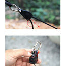 4Pcs 1/8'' Adjustable Rope Ratchet Clip Hanger Awning Tent Buckle