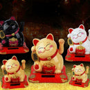 Bigger Solar Powered Lucky Beckoning Fortune Cat 6"1/24 Welcoming New B7V7 K0D7