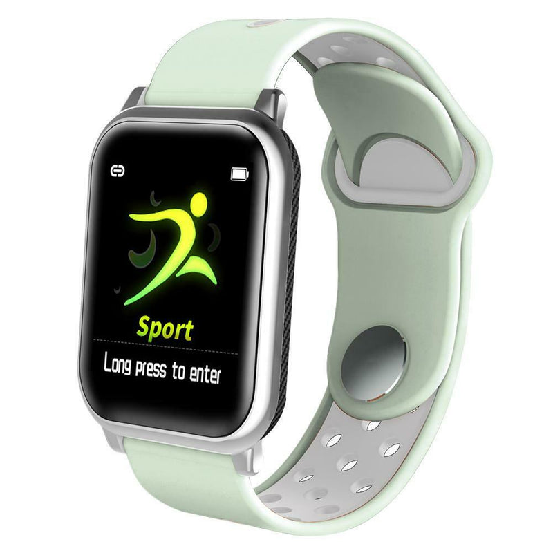 F8S Men Smart Bracelet Heart Rate Monitor Fitness Tracker IP67 Wristband Watch