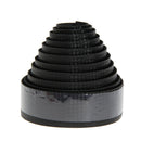 Cycling Cork Handlebar Tape Black + 2 Bar Plug Carbon fiber black