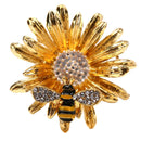 Fashion Daisy Honeybee Brooch Pin Collar Badge Corsage Jewelry Women AccessoD Gw