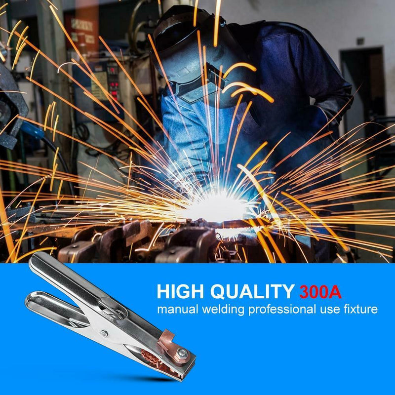 300A Earth Ground Cable Clip Clamp Welding Manual Welder Electrode Holder A