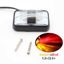 2 Led Waterproof Car Truck Lorry Side Marker Light Tail Rear Lamps Indicato