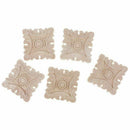 5 pcs Square carved wood European Style Sculpture wall lamp House Decoratio Q9I9