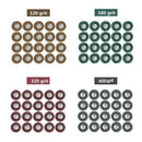 80Pcs/Set Mini Brush Scouring Pad Abrasive Wheel Grinding Sanding Head Buff Y6Q3
