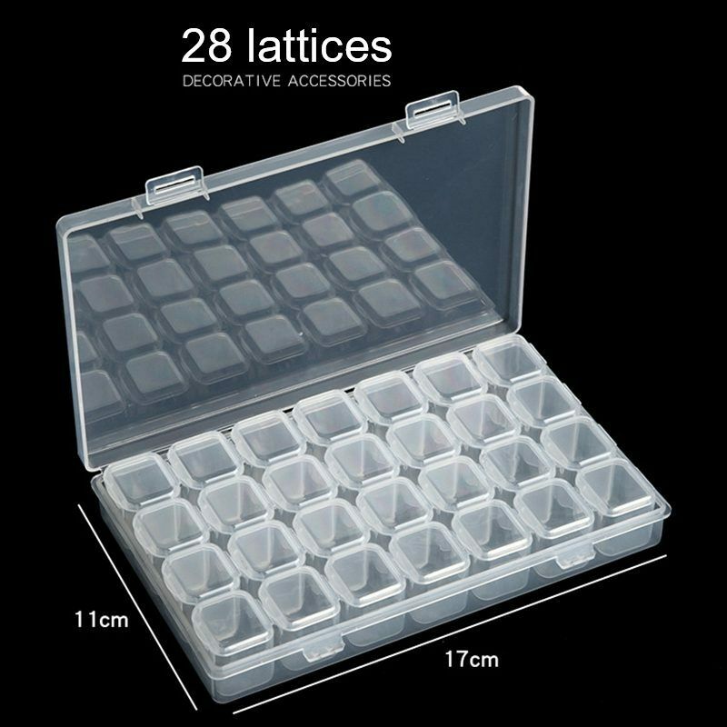 Nail 28 lattice jewelry box can be assembled demolition box nail decoration S8D3