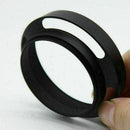 1pc Vented Curved Metal lens Hood For Leica Canon Nikon Panasonic 49mm B9O5 C8C4