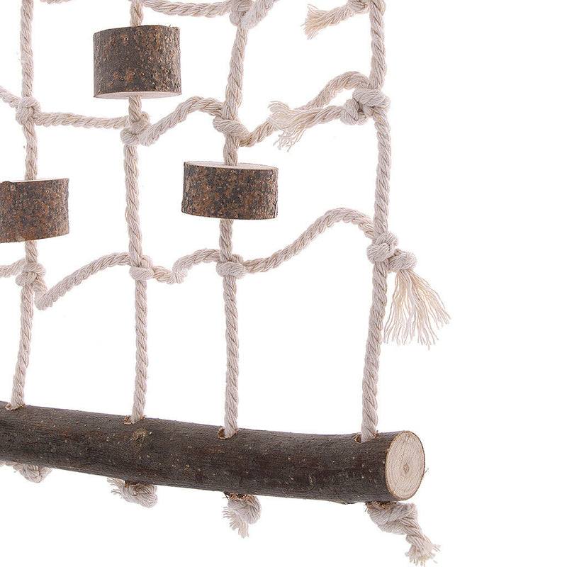 Bird Parrot Cockatoo Rope Net Swing Ladder Chew