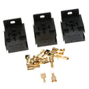 3pcs 40A 5PIN Car Auto Automotive  Relay Socket +15pcs Terminal
