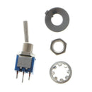 10x AC 250V/1.5A 125V/3A SPDT 3-Pin On/On 2 Position BlueMini Toggle Switch