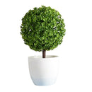 Artificial Milan Ball Topiary Grass Plants Potted Bonsai Home Decor Green
