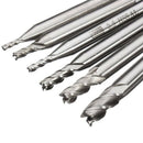 6 pcs 4 Flute Milling Cutters HSS Milling Cutter Engraving Tools 2-6mm Y5F4