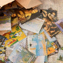45Pcs/Set Stamps Paper Stickers Travel Floral Scrapbooking Masking Decor. D G3S9