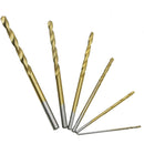 60pcs HSS Titanium Coated Twist Drill Bit 1/1.5/2/2.5/3/3.5mm Screwdriver Tool