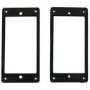 2Pcs Flat Humbucker Pickup Mounting Ring Frame ABS for Electric Guitar