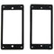 2Pcs Flat Humbucker Pickup Mounting Ring Frame ABS for Electric Guitar