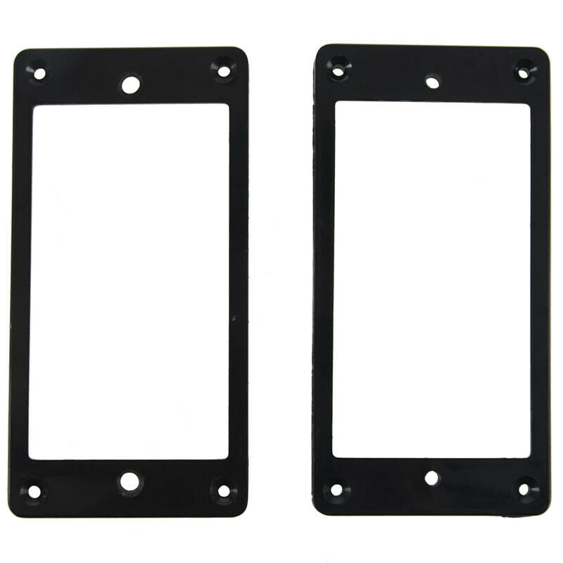 2Pcs Flat Humbucker Pickup Mounting Ring Frame ABS for Electric Guitar