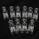 30PCS G925W Clear Halogen Capsule Lamp Light Bulbs 40*16mm G9 2800k