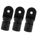 3x Nylon 7/8" Tube Eye End Cap Bimini Top Fitting/Hardware Stainless Steel