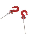 1/10 RC car Crawler Steel Tow Rope with Hooks for SCX10 Wraith Axial D90 To