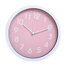 25cm Super Quite Clock Non Ticking Quartz Wall Clock Home Decor Pink