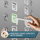 Portable Hand Hygiene Metal Door Opener Elevator Botton Press Handle Key PVC