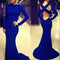 Blue Women Long Sleeve Prom Ball Cocktail Party Dress Formal Evening M