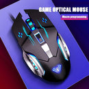 S20 Ergonomic Wired Gaming Mouse 6 Buttons 2400DPI LED USB Computer Mouse Mice