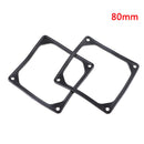 2Pcs 80mm 8cm anti vibration flexible rubber silicone frame for pc case fan  Ew