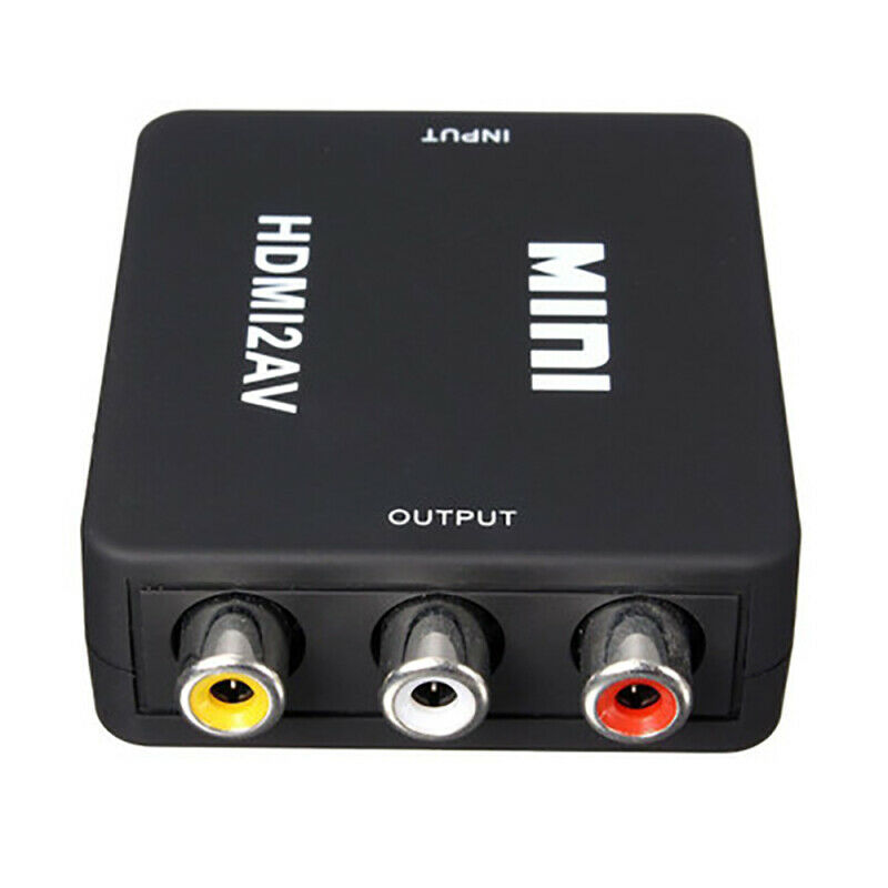 Mini 1080P HDMI to RCA Audio Video AV CVBS Adapter Converter For Smart TV Box TV