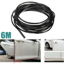 6M Car Door Edge Moulding Trim Scratch Guard Protector Cover Mold Black