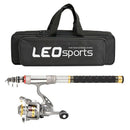 Leo Telescopic Fishing Rod And Reel Combo Full Kit Spinning Fishing Reel Ge