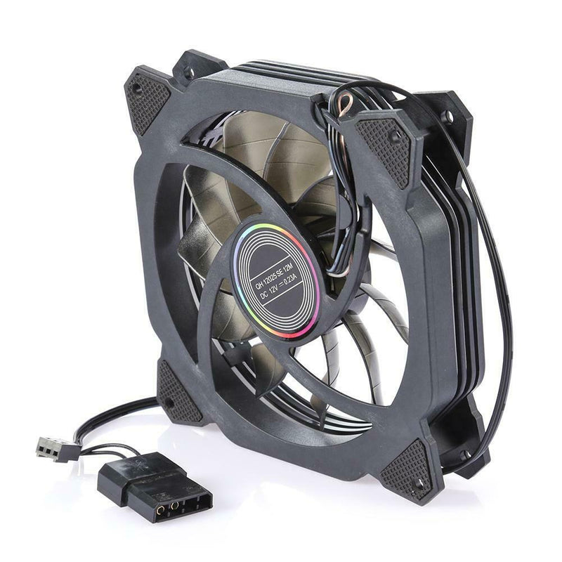 Silent Cooler 120mm Dual Halo Hydraulic Bearing CPU Cooling Fan (Multicolor