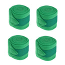 4pcs Soft Fleece Horse Leg Wraps Equestrian Leg Protection Equipment Green