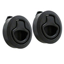 2 x Nylon Marine Boat 2'' Flush Pull Hatch Slam Latch Lift Handle for Boats Door