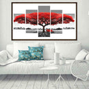 Red Tree 5D DIY Full Drill Diamond Painting 5-picture Combination Craft Kit