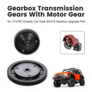 Gearbox Transmission Gears with Motor Gear for Axial SCX10 RC Crawler Car