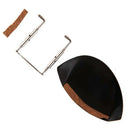 Ebony Wood Fiddle Chin Rest Chinrest with Cork for 4/4 Size Violin Parts A